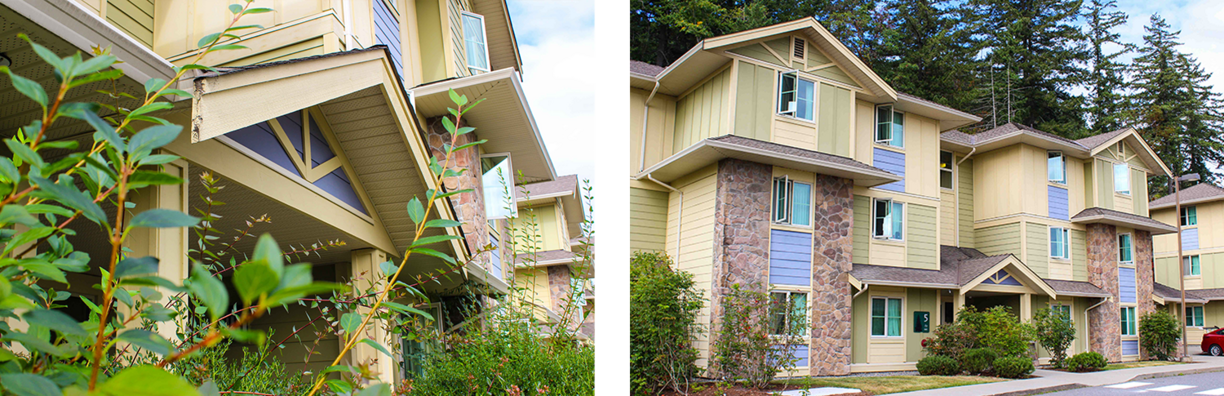 outside of townhouses outside of townhouses